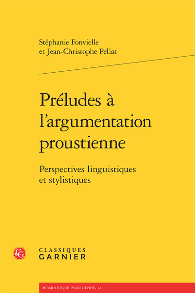 Image de Préludes à l'argumentation proustienne