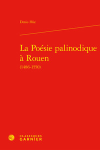 Picture of La Poésie palinodique à Rouen