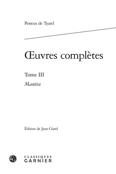 Picture of oeuvres complètes