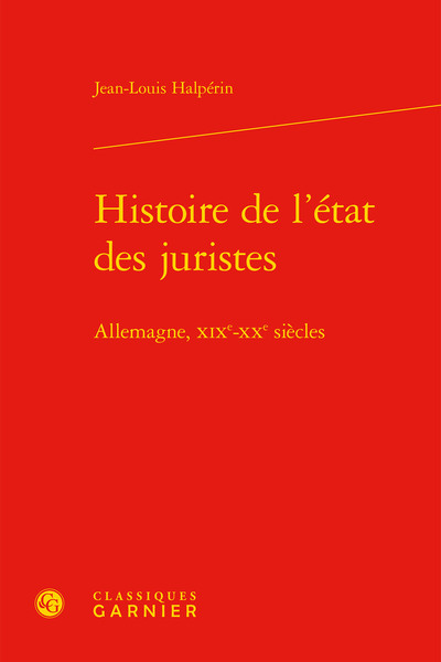 Picture of Histoire de l'état des juristes