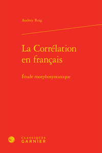 Picture of La Corrélation en français