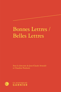 Picture of Bonnes Lettres / Belles Lettres