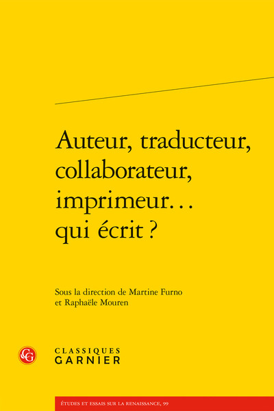 Image de Auteur, traducteur, collaborateur, imprimeur... qui écrit ?