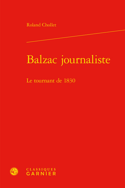 Image de Balzac journaliste