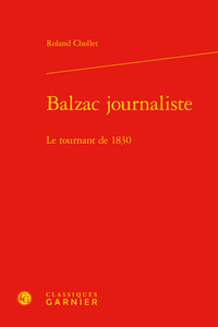 Image de Balzac journaliste