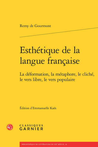 Picture of Esthétique de la langue française
