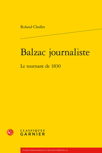 Image de Balzac journaliste