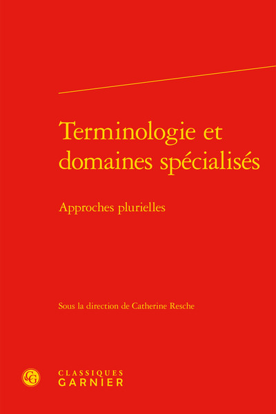 Picture of Terminologie et domaines spécialisés
