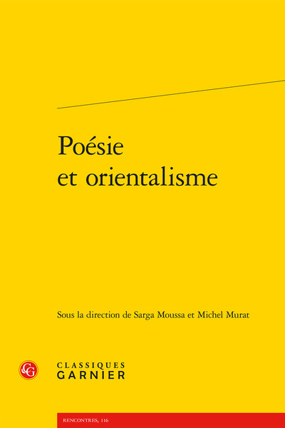 Image de Poésie et orientalisme