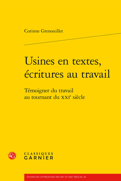 Image de Usines en textes, écritures au travail