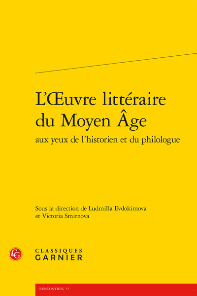Image de L'oeuvre littéraire du Moyen Âge