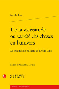 Picture of De la vicissitude ou variété des choses en l'univers