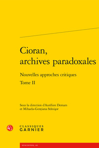 Image de Cioran, archives paradoxales