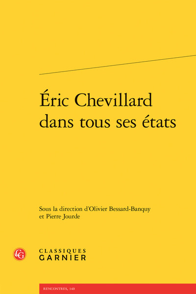Image de Éric Chevillard dans tous ses états