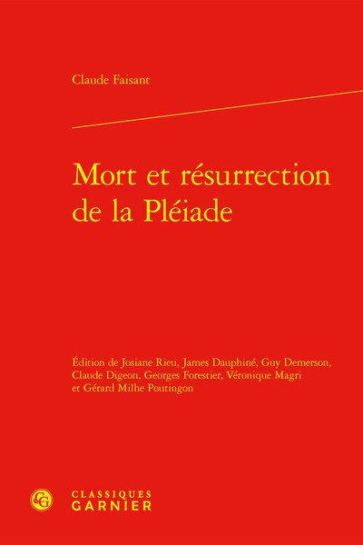 Picture of Mort et résurrection de la Pléiade