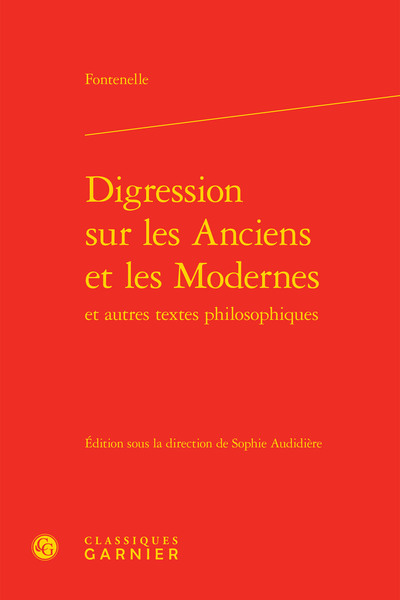 Picture of Digression sur les Anciens et les Modernes