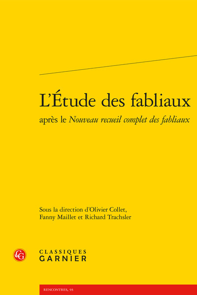 Image de L'Étude des fabliaux