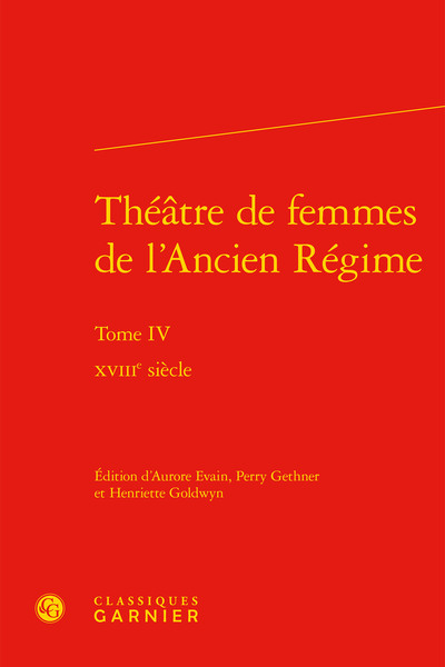 Picture of Théâtre de femmes de l'Ancien Régime