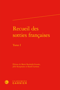 Image de Recueil des sotties françaises