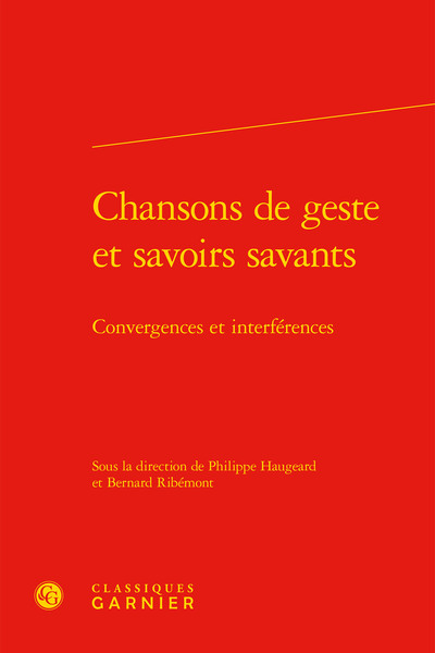 Image de Chansons de geste et savoirs savants