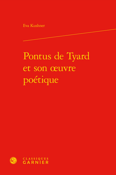 Image de Pontus de Tyard et son oeuvre poétique