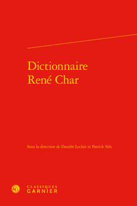 Picture of Dictionnaire René Char