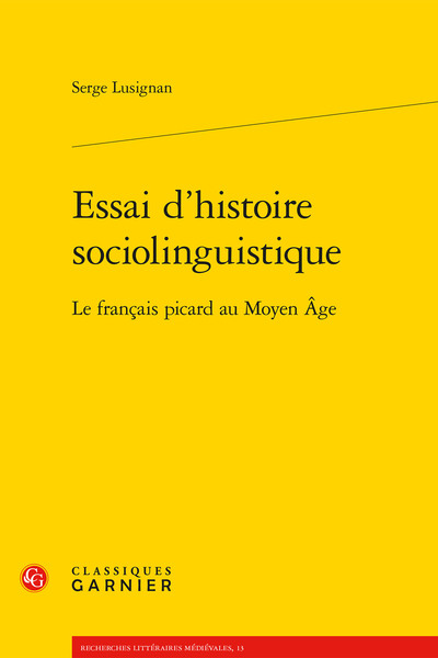 Image de Essai d'histoire sociolinguistique