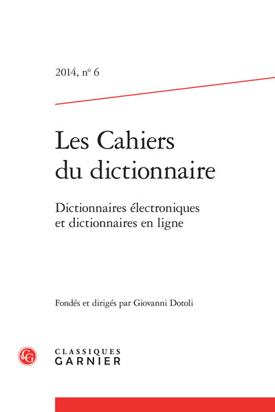 Picture of Les Cahiers du dictionnaire