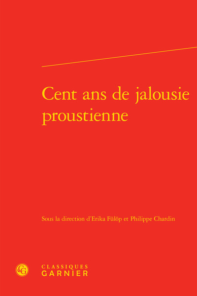 Picture of Cent ans de jalousie proustienne
