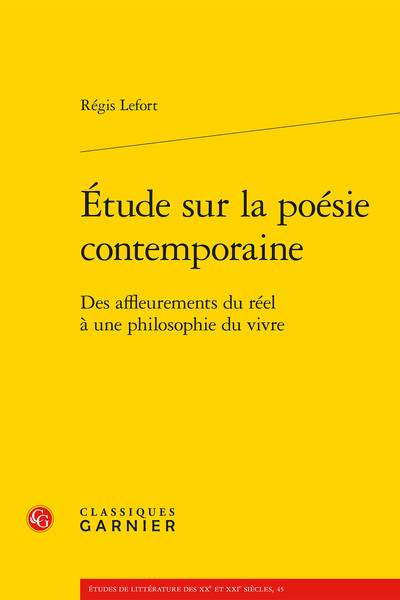 Image de Étude sur la poésie contemporaine