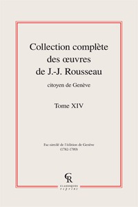 Image de Collection complète des oeuvres de J.-J. Rousseau, Citoyen de Genève
