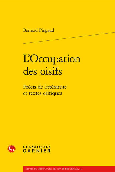 Image de L'Occupation des oisifs