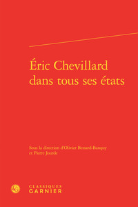 Image de Éric Chevillard dans tous ses états