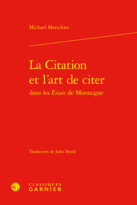 Picture of La Citation et l'art de citer