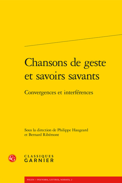 Image de Chansons de geste et savoirs savants