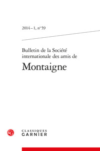 Image de Bulletin de la Société internationale des amis de Montaigne