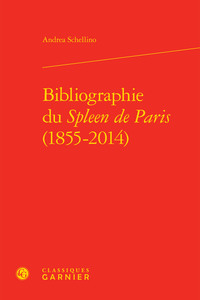 Image de Bibliographie du Spleen de Paris (1855-2014)