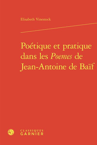 Picture of Poétique et pratique dans les Poemes de Jean-Antoine de Baïf
