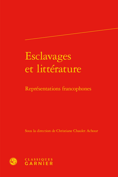 Image de Esclavages et littérature