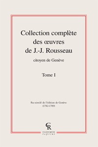 Image de Collection complète des oeuvres de J.-J. Rousseau, Citoyen de Genève