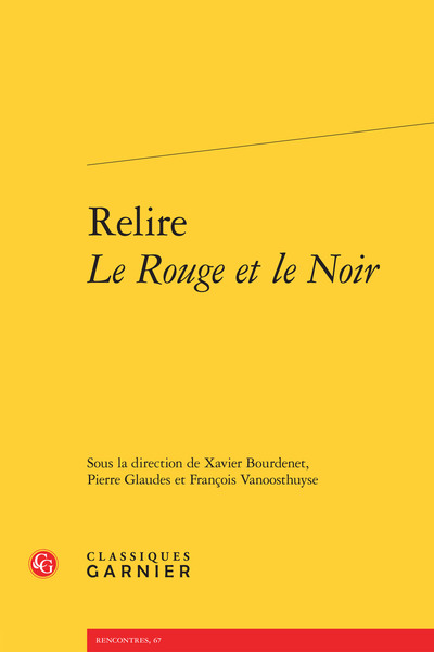 Image de Relire Le Rouge et le Noir