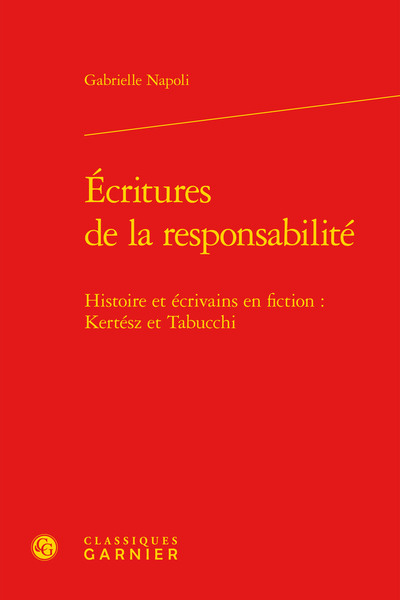 Picture of Écritures de la responsabilité