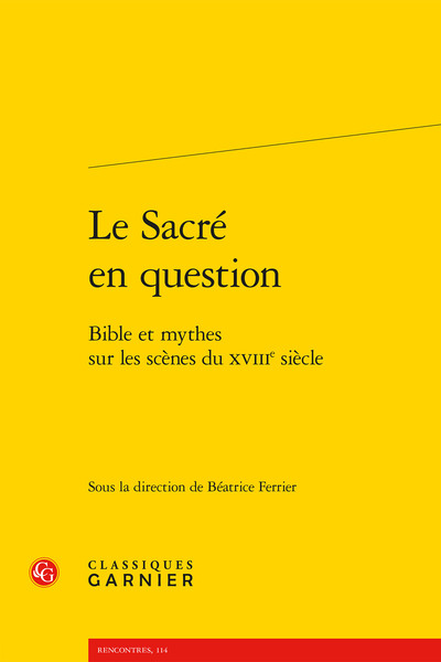 Image de Le Sacré en question