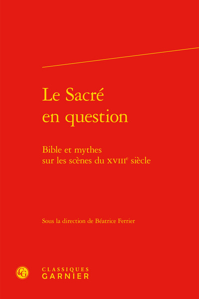 Image de Le Sacré en question