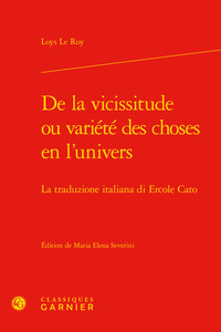 Picture of De la vicissitude ou variété des choses en l'univers