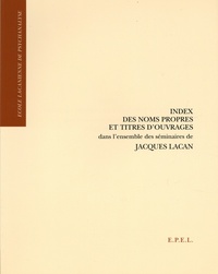Image de INDEX DES NOMS PROPRES ET TITRES D'OUVRAGES