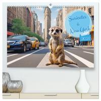 Picture of Suricates à New York (Calendrier mural haut de gamme 2027 DIN A2 vertical), CALVENDO calendrier mensuel