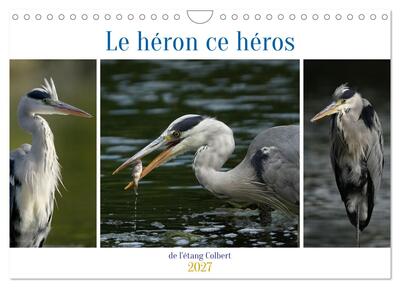 Image de Le héron ce héros de l'étang Colbert (Calendrier mural 2027 DIN A4 vertical), CALVENDO calendrier mensuel