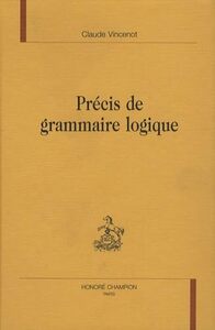 Image de Précis de grammaire logique