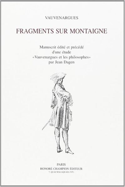 Picture of Fragments sur Montaigne